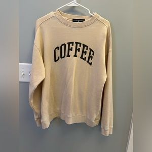 Oversized VICI Dolls sweatshirt size small “coffee”